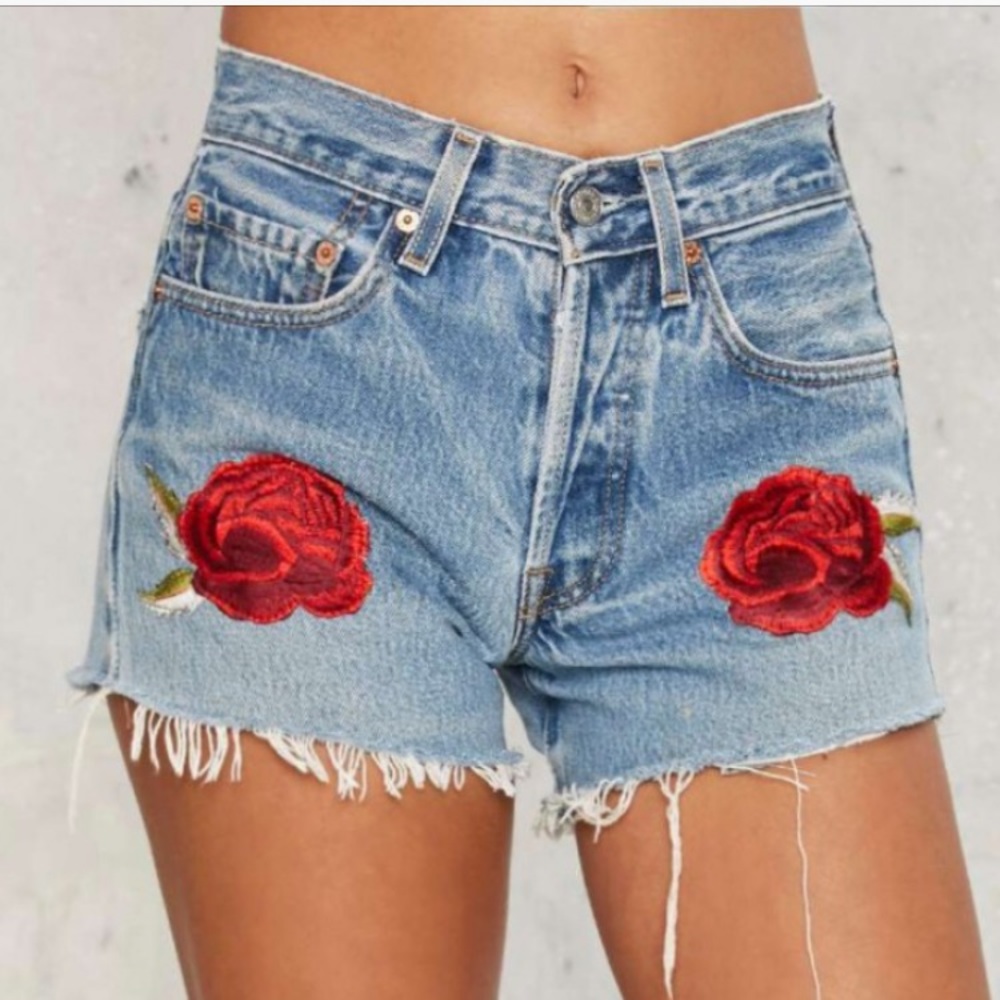After Party by Nasty Gal Mother Rose Cutoff Short